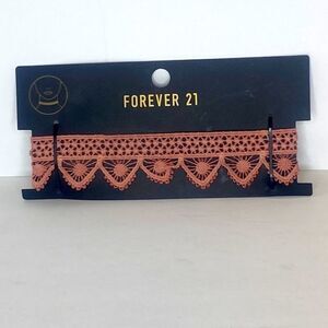 NEW…Rose pink lace choker OS (one size) from Forever21